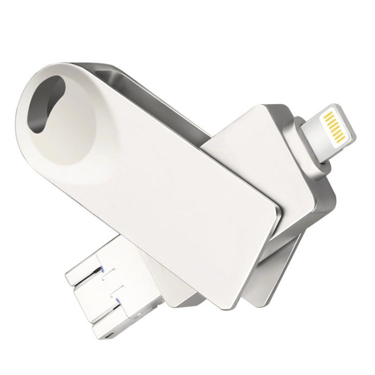 S29 3 в 1 32 ГБ Micro USB + USB + 8-контактный интерфейс Металлический флеш-диск Twister