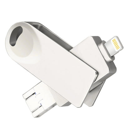 S29 3 в 1 32 ГБ Micro USB + USB + 8-контактный интерфейс Металлический флеш-диск Twister