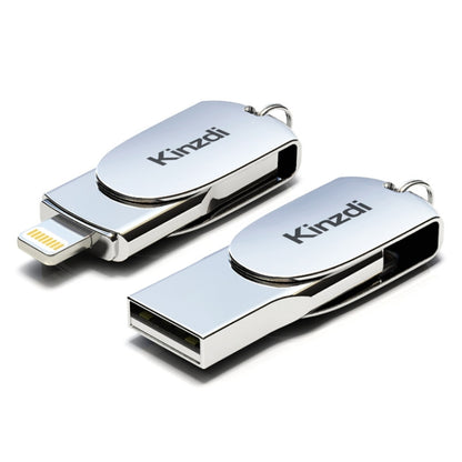 USB-флеш-накопитель Kinzdi 32 ГБ + 8-контактный интерфейс Metal Twister Flash U Disk