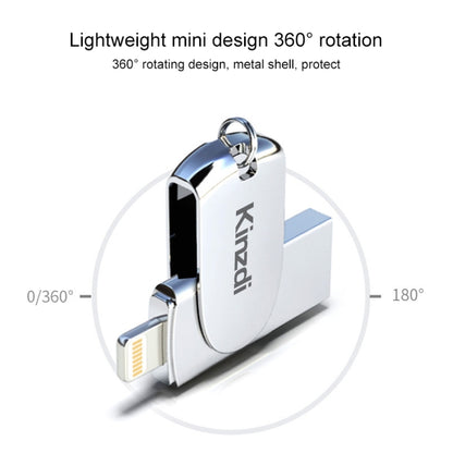 USB-флеш-накопитель Kinzdi 32 ГБ + 8-контактный интерфейс Metal Twister Flash U Disk