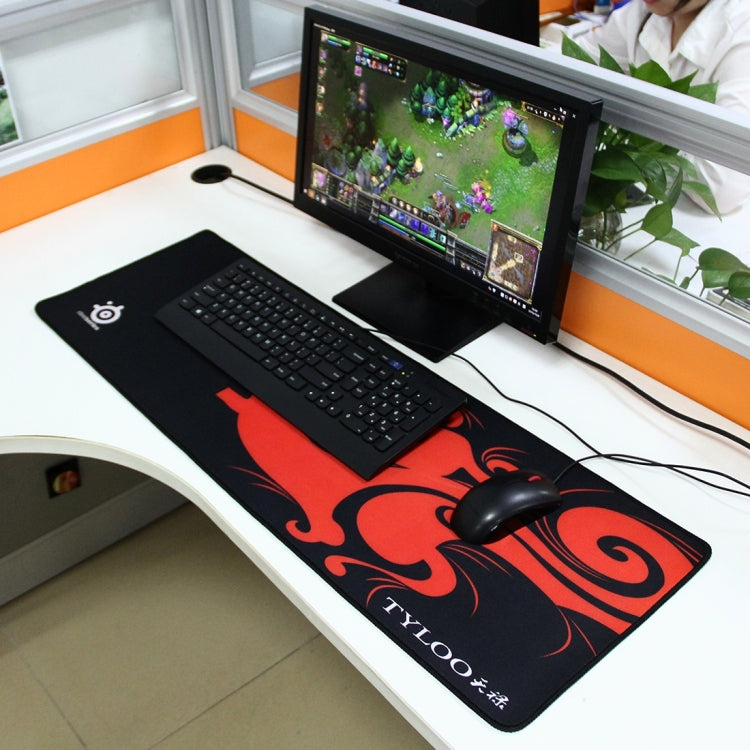 Увеличенный коврик для мыши и игровой клавиатуры и офисной клавиатуры Dragon Mantis, размер: 90 см x 30 см