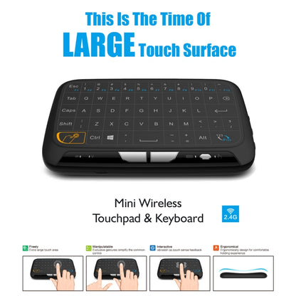 Беспроводная мини-клавиатура Air Mouse H18 2,4 ГГц с QWERTY-клавиатурой, тачпадом и вибрацией для ПК и телевизора