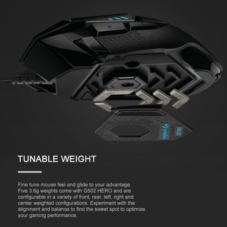 Проводная игровая мышь Logitech G502 HERO с 11 кнопками, длина: 2,1 м