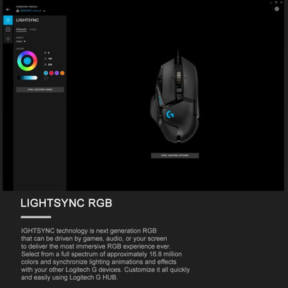 Проводная игровая мышь Logitech G502 HERO с 11 кнопками, длина: 2,1 м