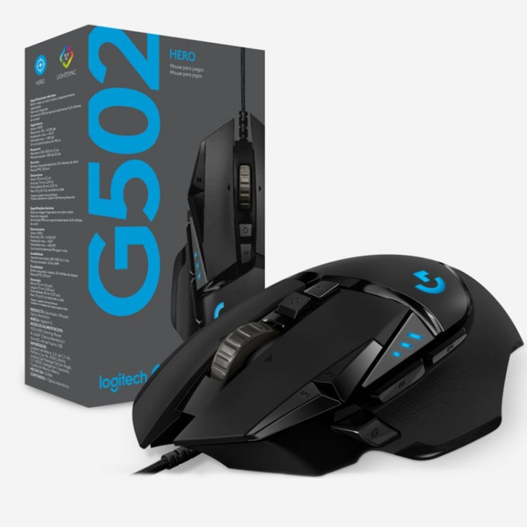 Проводная игровая мышь Logitech G502 HERO с 11 кнопками, длина: 2,1 м
