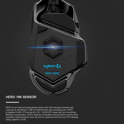 Проводная игровая мышь Logitech G502 HERO с 11 кнопками, длина: 2,1 м