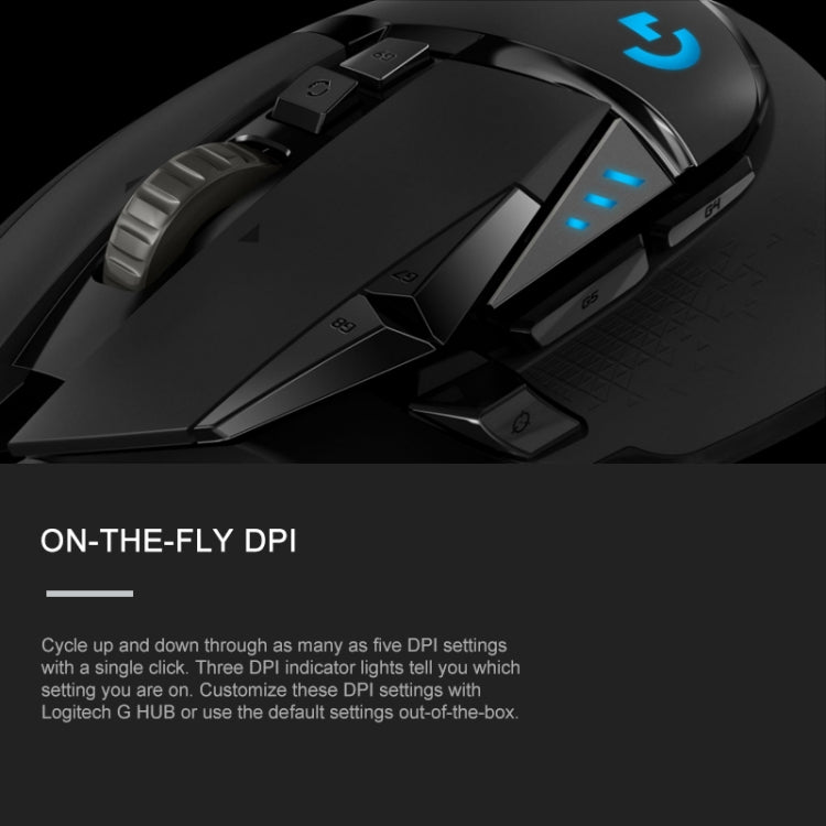 Проводная игровая мышь Logitech G502 HERO с 11 кнопками, длина: 2,1 м