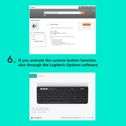 Беспроводная клавиатура Logitech K780 Multi-device Bluetooth + Unifying Dual Mode с подставкой
