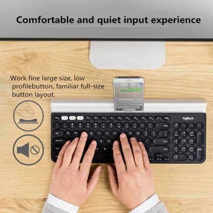 Беспроводная клавиатура Logitech K780 Multi-device Bluetooth + Unifying Dual Mode с подставкой