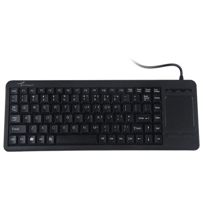 DS-8800, клавиатура с интерфейсом PS/2, защитой от брызг воды, лазерной гравировкой символов, проводная, цельная, длина: 1,5 м