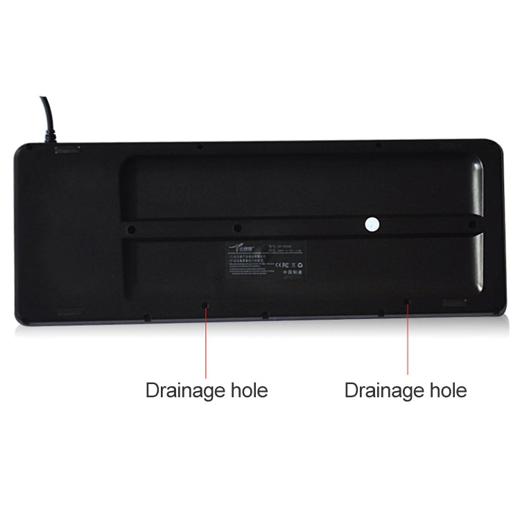 DS-8900 USB-интерфейс, защита от брызг воды, лазерная гравировка символов, цельная проводная клавиатура с трекболом, длина: 1,5 м