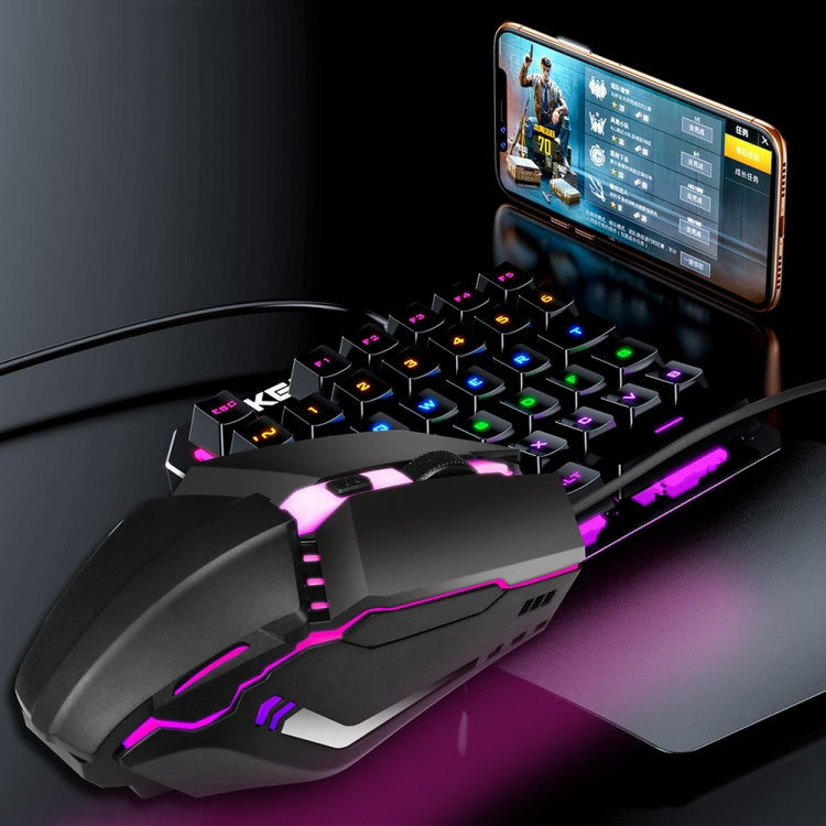 Проводная игровая мышь HXSJ S200 USB2.0 с разрешением 1600 точек на дюйм, регулируемая, с 4 клавишами, цветная, светящаяся, длина: 1,5 м