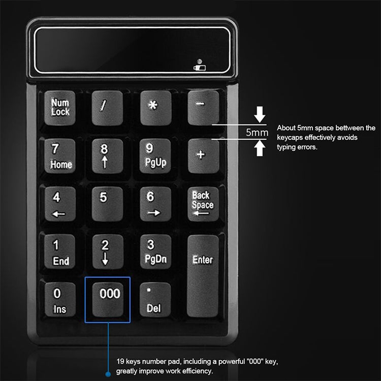 MC Saite 525BT 19-клавишная Bluetooth-цифровая клавиатура
