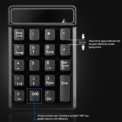 MC Saite 525BT 19-клавишная Bluetooth-цифровая клавиатура