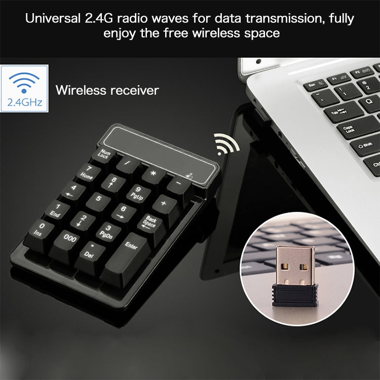 Беспроводная цифровая клавиатура MC Saite 525RF с 19 клавишами, 2.4G