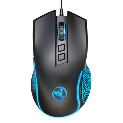 HXSJ X100 7-buttons 3600 DPI Cool Glowing Wired Gaming Mouse, Cable Length: 1.5m