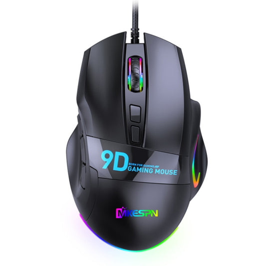 MKESPN X10 9-кнопочная проводная игровая мышь с RGB-подсветкой и макроопределением