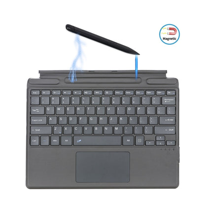 Кожаный чехол-клавиатура Bluetooth для планшета Microsoft Surface Pro 8 / Pro X с гнездом для стилуса
