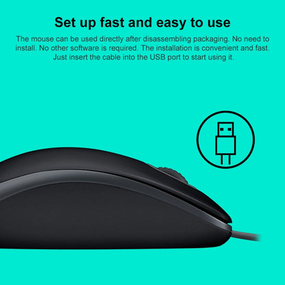 Проводная мышь Logitech M110 1000 точек на дюйм, бесшумная USB-мышь