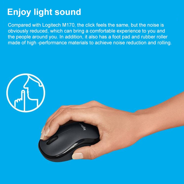 Эргономичная беспроводная мышь Logitech M220 1200 точек на дюйм 2,4 ГГц