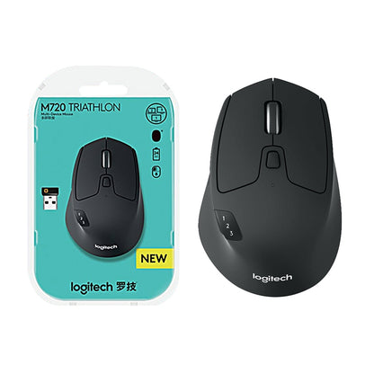Logitech M720 bezvadu Bluetooth pele ar 1000DPI, 2,4 GHz, daudzrežīmu,