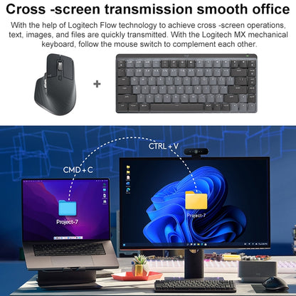 Logitech MX Master 3s 8000DPI 2,4 GHz ergonomiska bezvadu Bluetooth divu režīmu pele