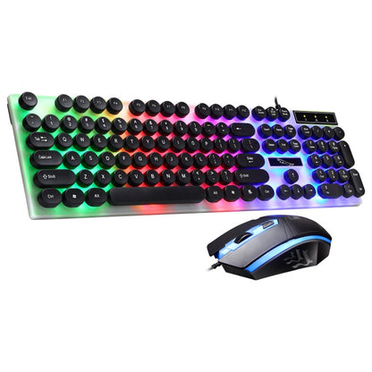 Комплект из светящейся проводной клавиатуры и мыши ZGB G21