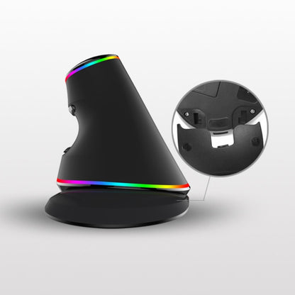 DELUX M618 Plus RGB vadu optiskā pele ergonomiska vertikāla pele 4000DPI