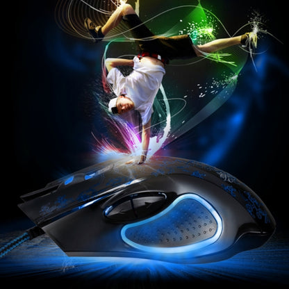 Проводная оптическая игровая мышь для киберспорта ZGB 169 USB 2400 точек на дюйм с четырьмя скоростями, регулируемой светодиодной подсветкой и противовесом, длина: 1,45 м