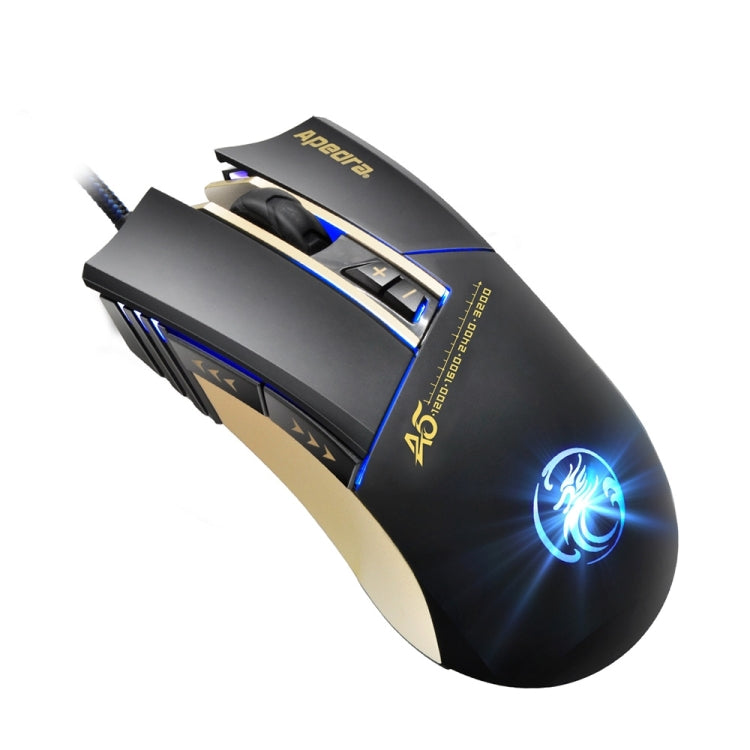Apedra iMICE A5 High Precision Gaming Mouse LED four color controlled breathing light USB 7 Buttons 3200 DPI Wired Optical Gaming Mouse for Computer PC Laptop