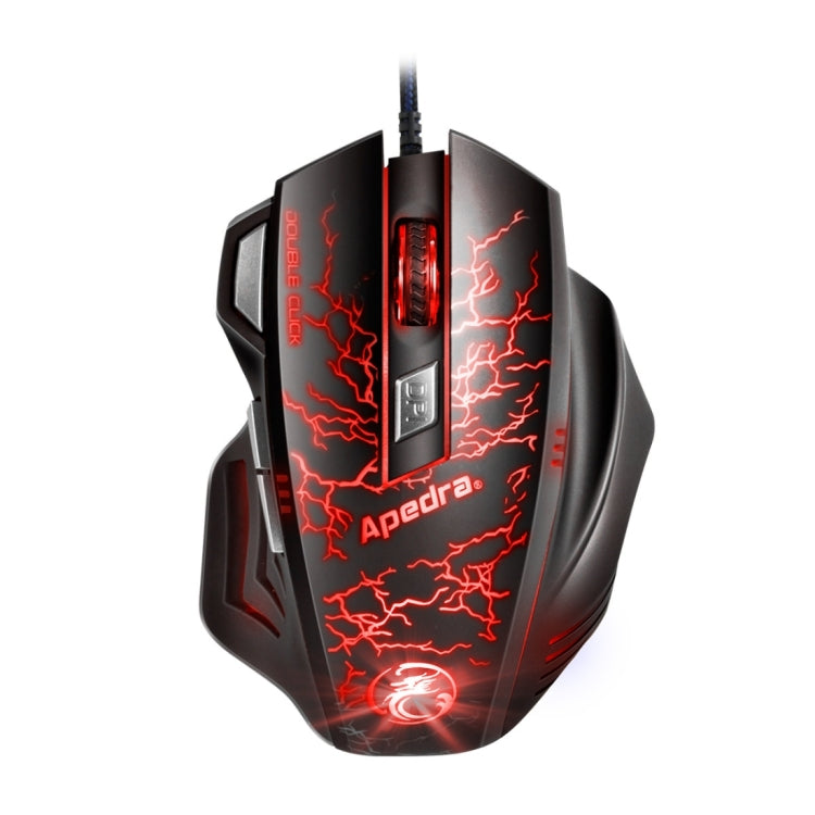 Apedra iMICE A7 High Precision Gaming Mouse LED four color controlled breathing light USB 7 Buttons 3200 DPI Wired Optical Gaming Mouse for Computer PC Laptop