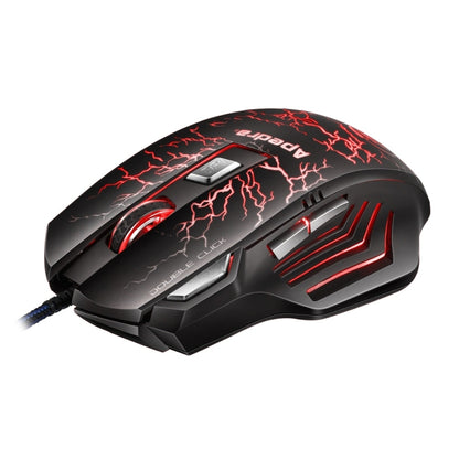 Apedra iMICE A7 High Precision Gaming Mouse LED four color controlled breathing light USB 7 Buttons 3200 DPI Wired Optical Gaming Mouse for Computer PC Laptop