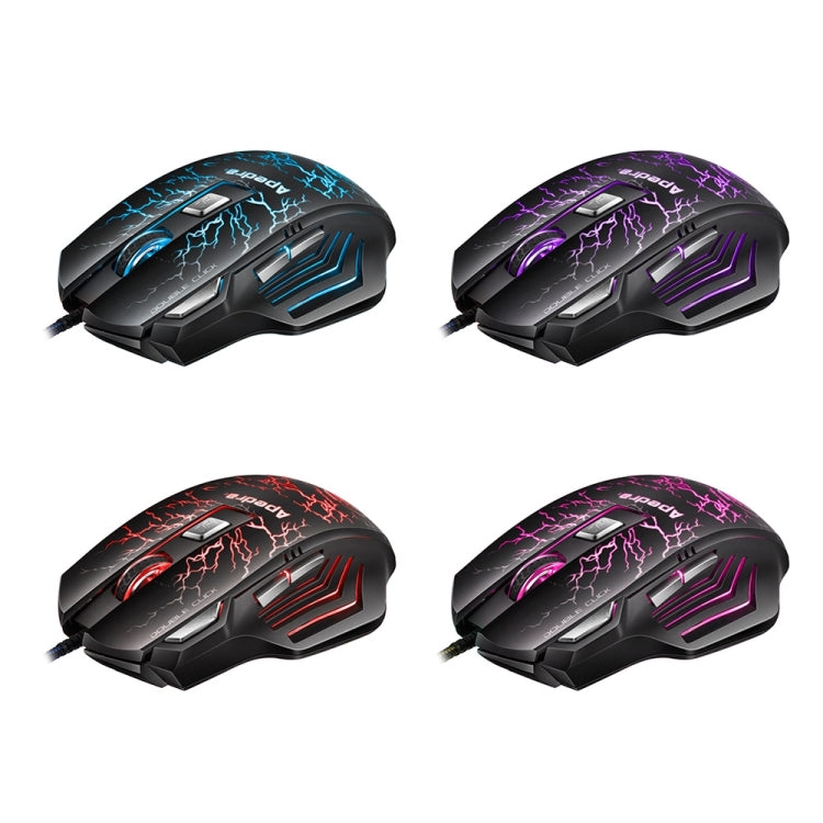 Apedra iMICE A7 High Precision Gaming Mouse LED four color controlled breathing light USB 7 Buttons 3200 DPI Wired Optical Gaming Mouse for Computer PC Laptop