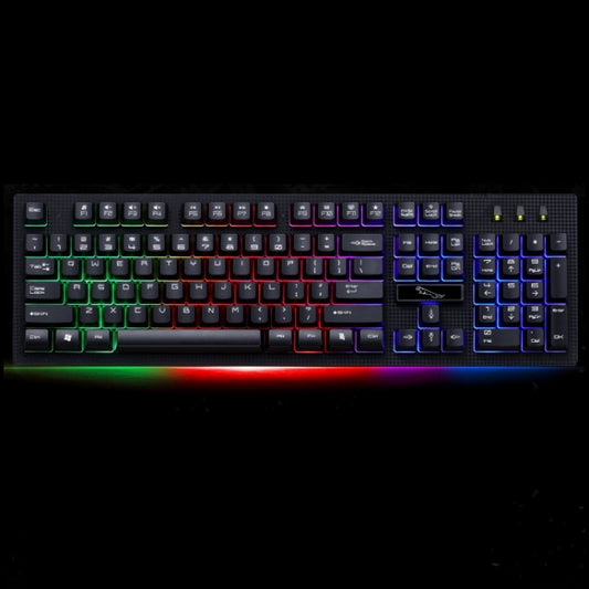 Игровая клавиатура ZGB G20 с 104 клавишами, USB, проводная, механическая, светящаяся на ощупь