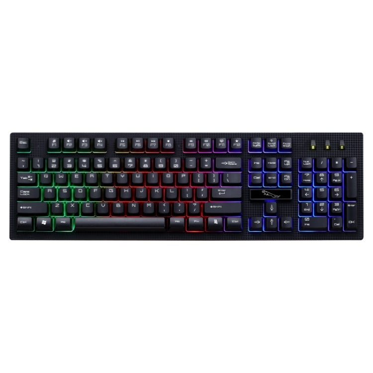 Игровая клавиатура ZGB G20 с 104 клавишами, USB, проводная, механическая, светящаяся на ощупь