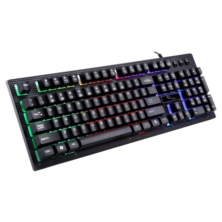 Игровая клавиатура ZGB G20 с 104 клавишами, USB, проводная, механическая, светящаяся на ощупь