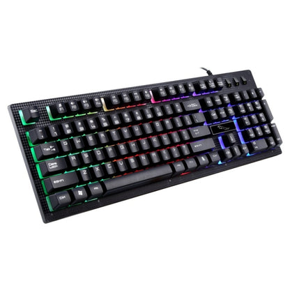 Игровая клавиатура ZGB G20 с 104 клавишами, USB, проводная, механическая, светящаяся на ощупь