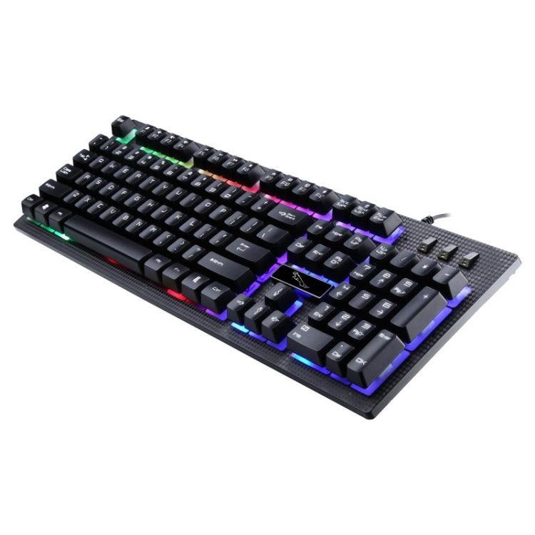 Игровая клавиатура ZGB G20 с 104 клавишами, USB, проводная, механическая, светящаяся на ощупь