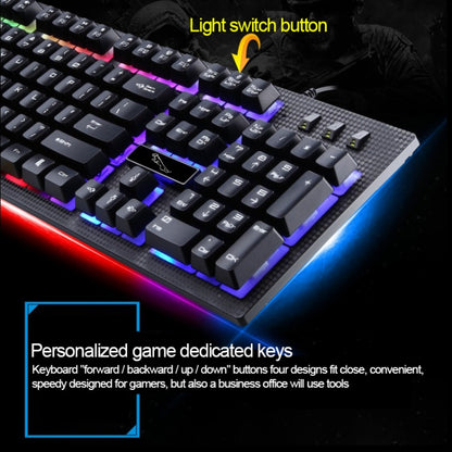 Игровая клавиатура ZGB G20 с 104 клавишами, USB, проводная, механическая, светящаяся на ощупь
