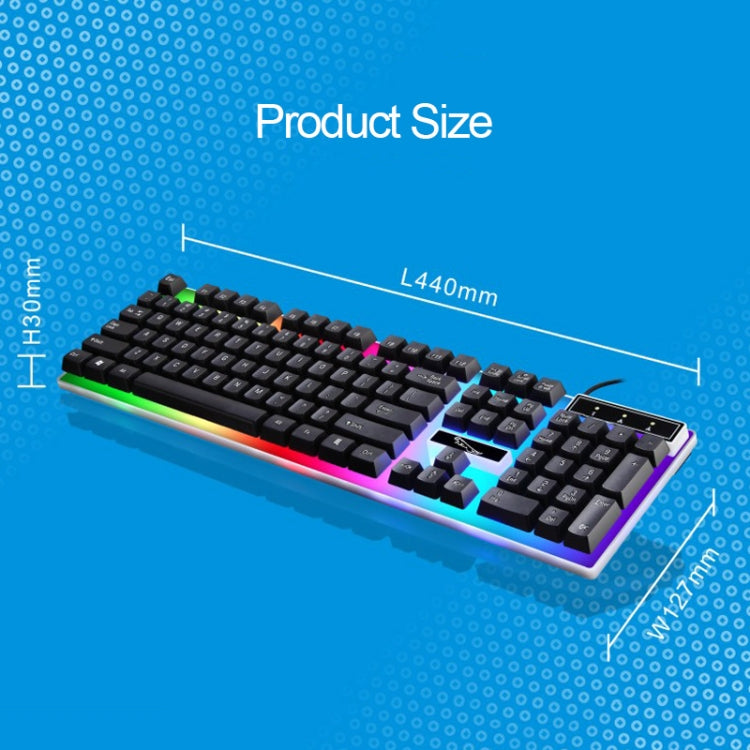 ZGB G21 104-клавишная USB-проводная механическая клавиатура с цветной подсветкой для офиса и игр