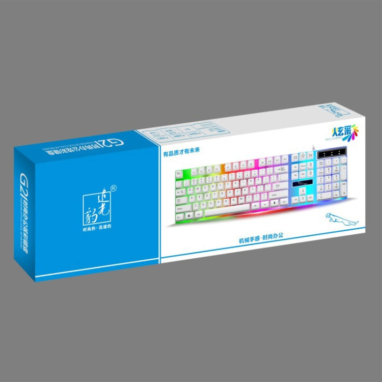 ZGB G21 104-клавишная USB-проводная механическая клавиатура с цветной подсветкой для офиса и игр