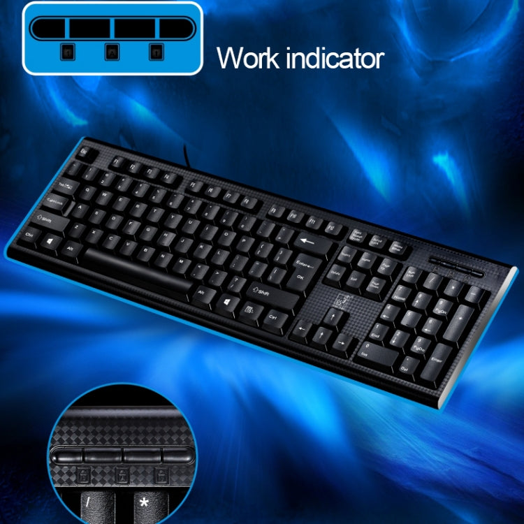 ZGB Q9 104 taustiņu USB vadu režģa tekstūras vispārējā spēļu biroja tastatūra