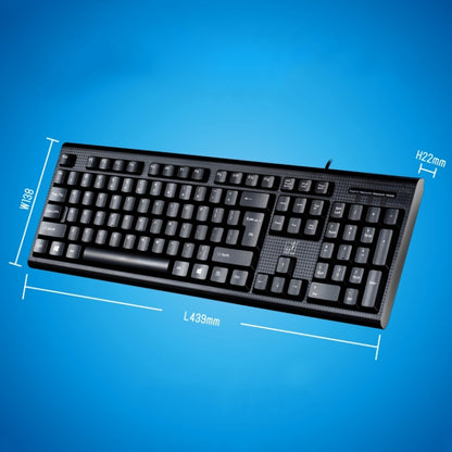 ZGB Q9 104 taustiņu USB vadu režģa tekstūras vispārējā spēļu biroja tastatūra