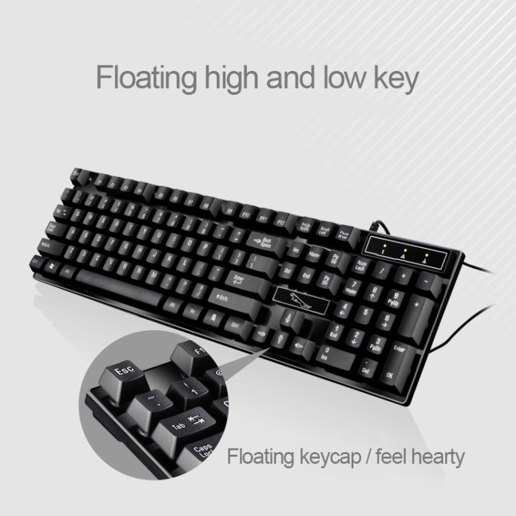 ZGB Q17 104 taustiņu USB vadu piekares spēļu biroja tastatūra klēpjdatoram, datoram