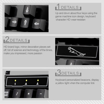ZGB Q17 104 taustiņu USB vadu piekares spēļu biroja tastatūra klēpjdatoram, datoram
