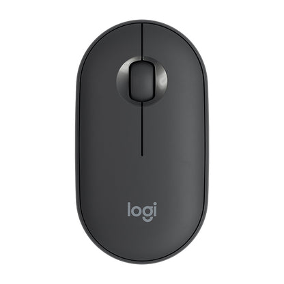 Logitech Pebble Cobblestone Shape Thin bezvadu Bluetooth optiskā pele ar 3 taustiņiem, 1000DPI, bez skaņas, bezvadu diapazons: 10m