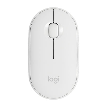 Logitech Pebble Cobblestone Shape Thin bezvadu Bluetooth optiskā pele ar 3 taustiņiem, 1000DPI, bez skaņas, bezvadu diapazons: 10m
