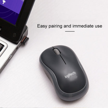 Logitech M186 bezvadu pele, enerģiju taupoša, USB, klēpjdatoram, galda datoram, universāla