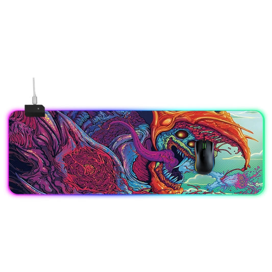 Коврик для мыши с подсветкой "Computer Monster Pattern", размер: 90 x 30 x 0,4 см