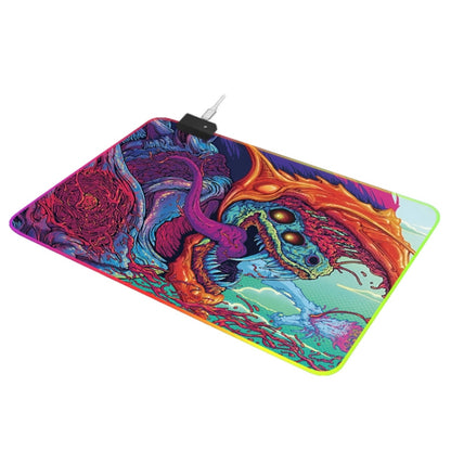 Коврик для мыши с подсветкой "Computer Monster Pattern", размер: 90 x 40 x 0,4 см